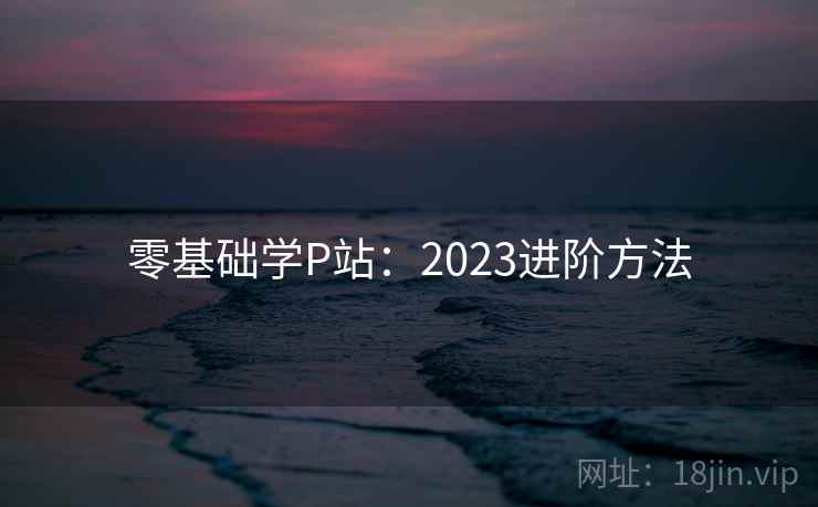 零基础学P站:2023进阶方法 第1张 零基础学P站:2023进阶方法 第1张