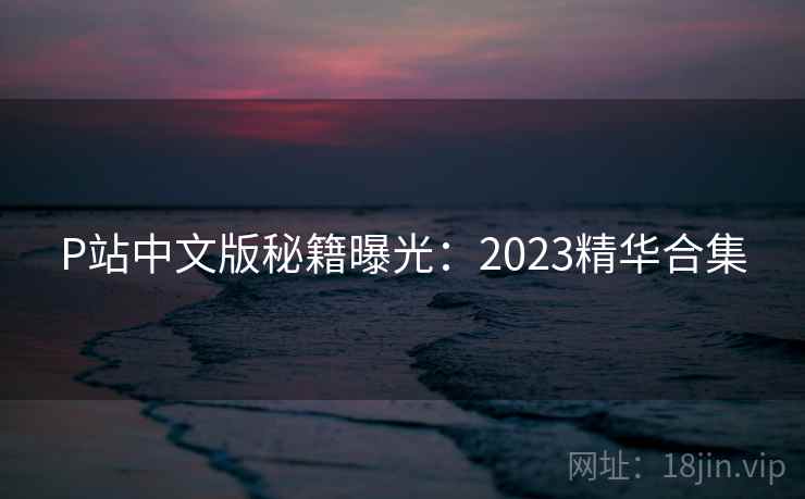 P站中文版秘籍曝光:2023精华合集 第1张 P站中文版秘籍曝光:2023精华合集 第1张
