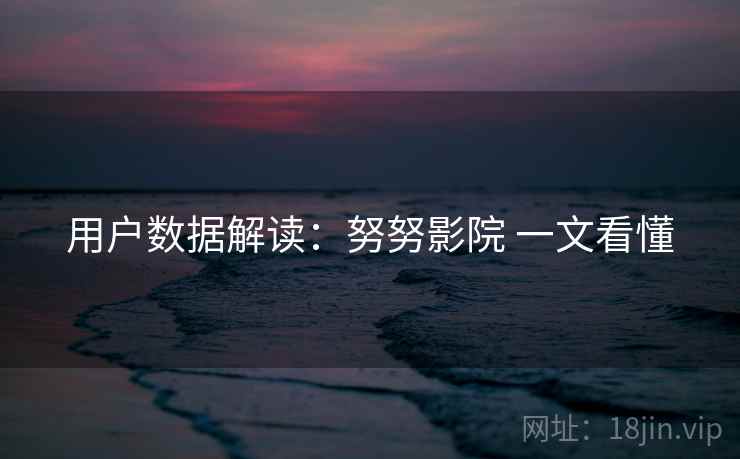 用户数据解读：努努影院 一文看懂  第1张