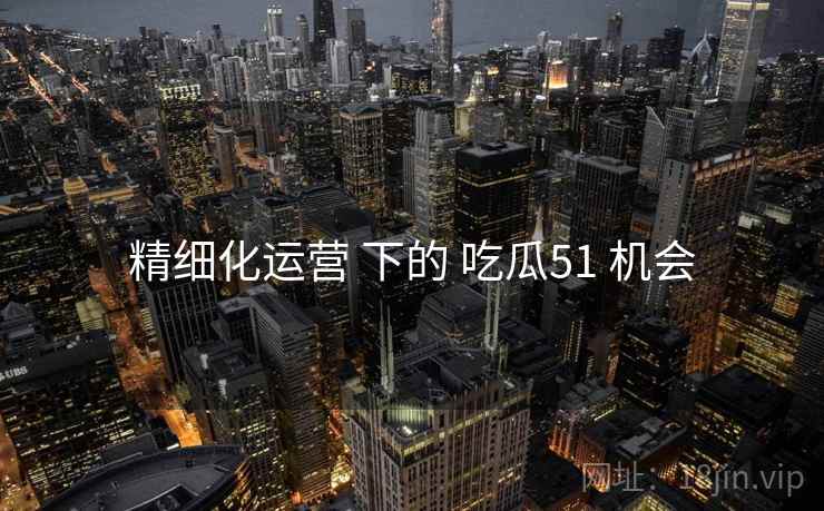 精细化运营 下的 吃瓜51 机会 第2张 精细化运营 下的 吃瓜51 机会 第2张